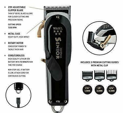 USA- Wahl 5 Star Professional Clipper Cordless Detailer Senior Cordless 8504-400