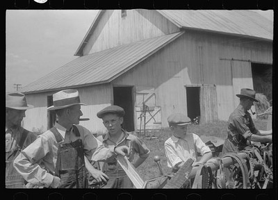 Public auction,central Ohio,OH,Farm Security Administration,FSA,August 1938,37
