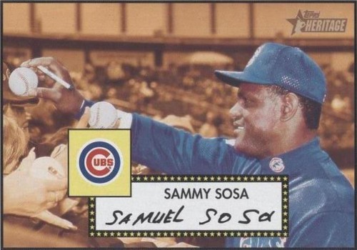 2001 Topps Heritage - Sammy Sosa #166