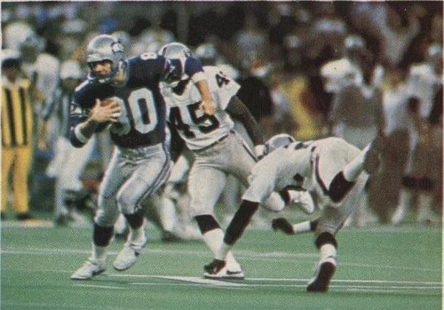 1986 Jeno's Pizza Rolls NFL Action Stickers Steve Largent #56