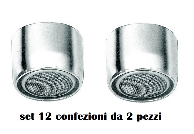 Set 12 Confezioni da 2 Pezzi Filtro Rubinetto Acqua moc
