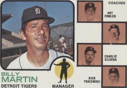 1973 Topps - Art Fowler Billy Martin Charlie Silvera #323