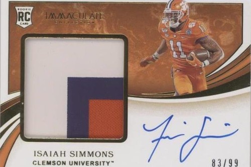 2020 Panini Immaculate Collection Collegiate Isaiah Simmons #126