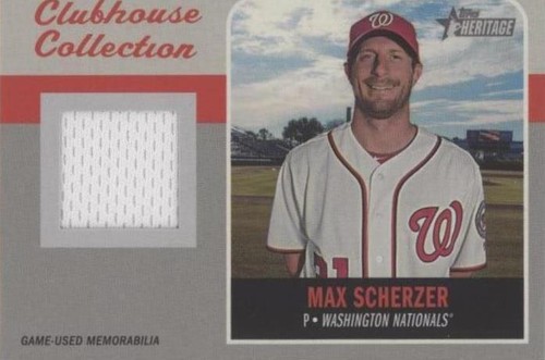 2019 Topps Heritage - Max Scherzer #ECCR-MS