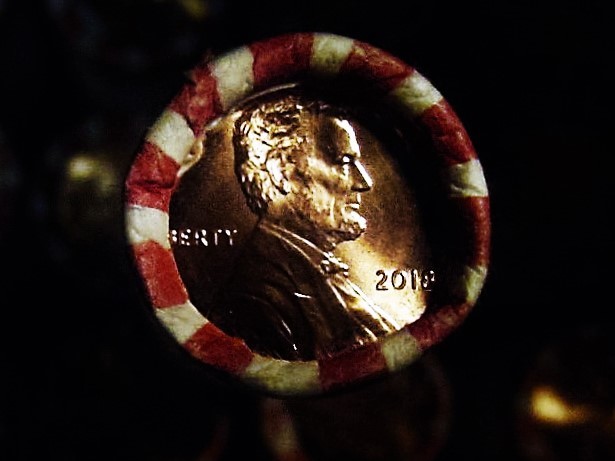 25 ROLLS OF 2018 BU P & 25 ROLLS  OF 2017 BU P  LINCOLN SHIELD CENTS