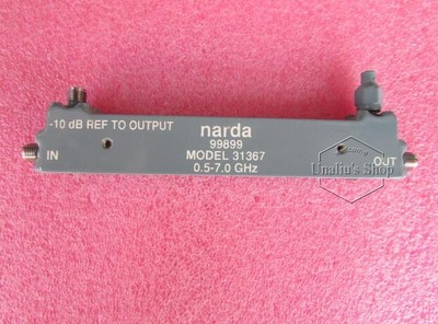 used 31367 Narda 0.5-18GHz 10dB SMA Coaxial broadband directional coupler