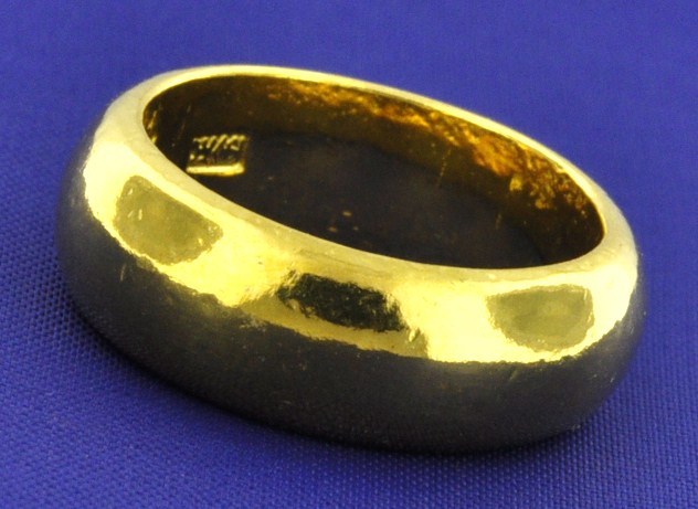 Pre-owned Luckyhhhjewelry 24k Solid Yellow Gold Handmade Band Ring Size 5-12 31.10 Grams 1 oz