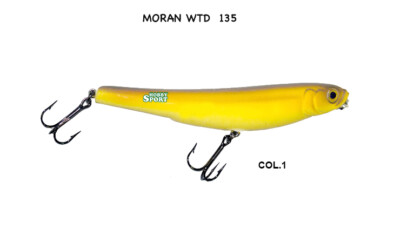 MORAN PEN FLOATING WTD 135 COL 1 GIALLO B 30 GR PESCE SPINNING SERRA - SPIGOLA