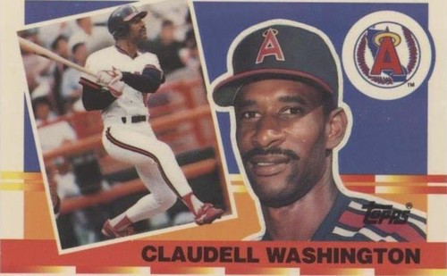 1990 Topps Big - Claudell Washington #12