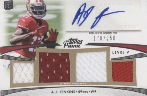 2012 Topps Prime A.J. Jenkins #PV-AJ