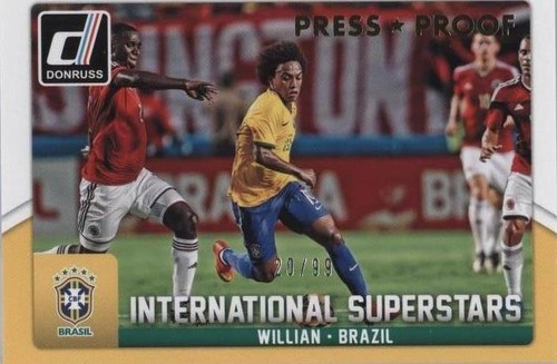 2015-16 Panini Flawless Soccer Dual Patch Willian Auto 1/12