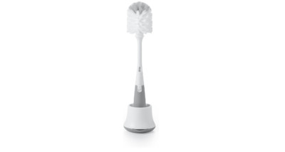 OXO Tot Bottle Brush with Nipple Cleaner and Stand - Gray