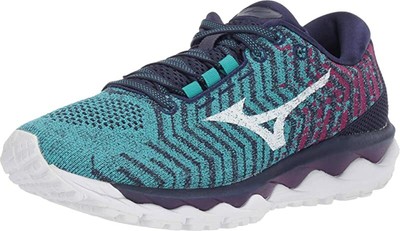 Женские беговые кроссовки Mizuno Wave Sky Waveknit 3, керамика/белый, 6,5 б(м) США