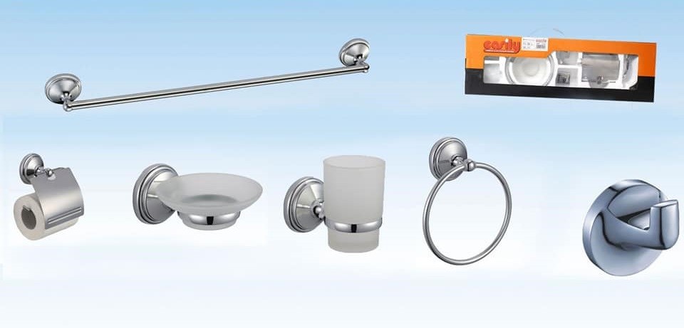 Bagno 6 Accessori Cromato Porta Asciugamano Rotolo Bicchiere Spazzolini 1900 dfh