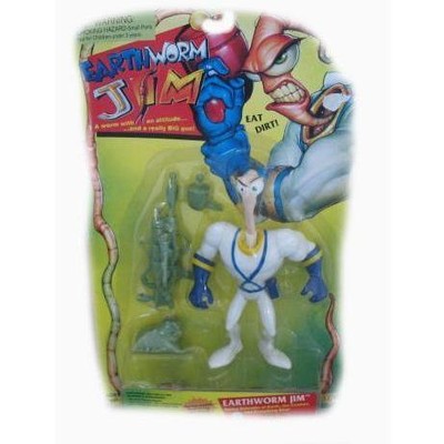 Earthworm Jim A Worm With An Attitude Action Figure Diecast Doll