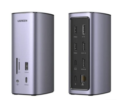 Ugreen USB C 8K Triple Display Docking Station (13-in-1) Usbc Hdmi monitor wfh