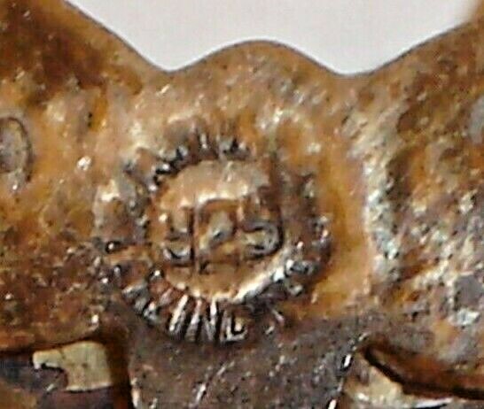 Vintage Lot (2) Sterling Silver Abalone Butterfly Brooches / Pins (.925)