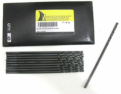 12 each 6/" Aircraft Extension Drill Bits HSS #30 Cleveland C13152