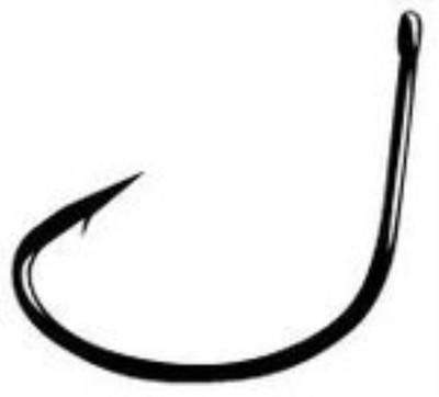 Gamakatsu 51410 Size 1 Shiner Straight Eye Hook 6CT
