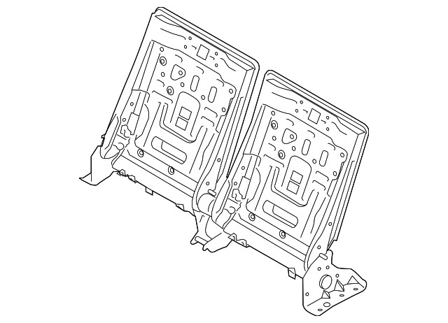 Genuine 3rd Third Row Seat Back Frame L1MZ-99613A10-AK