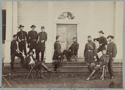 Photo:Gen. George G. Meade and staff, Culpeper, Va. Sept. 1863