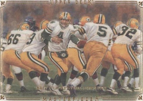 2008 Upper Deck Masterpieces Brett Favre Paul Hornung #93
