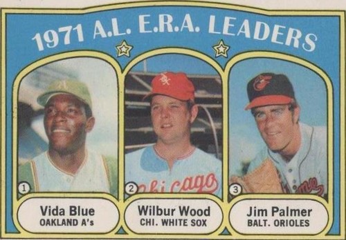 1972 O-Pee-Chee - Jim Palmer Vida Blue Wilbur Wood #92