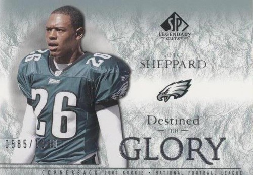 2002 SP Legendary Cuts Lito Sheppard #187