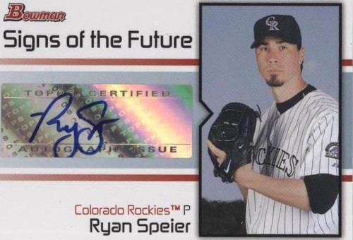 2008 Bowman - Ryan Speier #SOF-RS