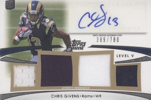 2012 Topps Prime Chris Givens #PV-CG
