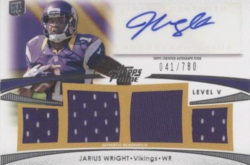 2012 Topps Prime Jarius Wright #PV-JW