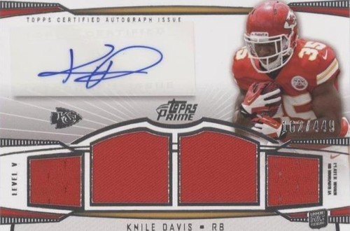 2013 Topps Prime Knile Davis #PV-KD