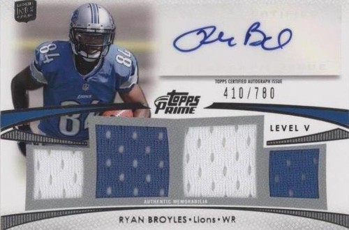 2012 Topps Prime Ryan Broyles #PV-RB