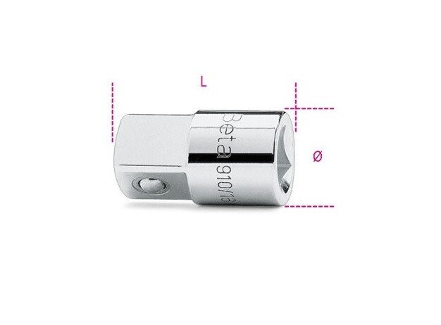 BETA ADATTATORE RACCORDO RIDUZIONE ATTACCO BUSSOLA 3/8" FEMMINA x 1/2" MASCHIO