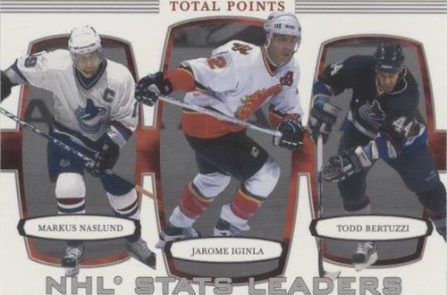 2002-03 In the Game Be A Player First Edition - Jarome Iginla Markus Naslund Todd Bertuzzi #371