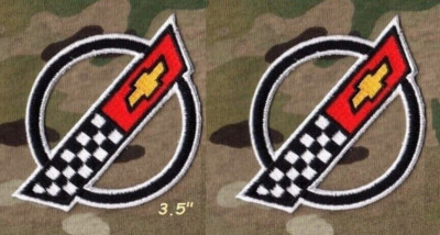 VETTE CORVETTE RACE TEAM '84-'96 C4 FRONT HOOD NOSE EMBLEM iron-on 3.5'' 2-PATCH