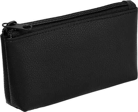 The Big Easy Pipe Accessories Daily Zipper Pouch Leather-P875l, Small, Black