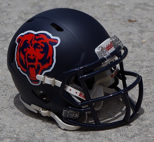NFL ミニヘルメット　サイン入り　Chicago Bears Keenan Allen Signed Chicago Bears Speed Mini Football Helmet