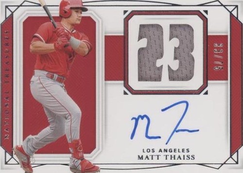 2020 Panini National Treasures - Matt Thaiss #SNU-MT
