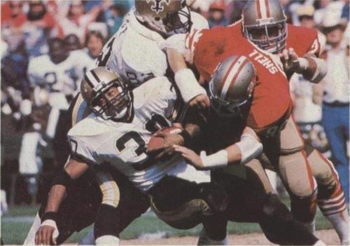 1986 Jeno's Pizza Rolls NFL Action Stickers Wayne Wilson #26