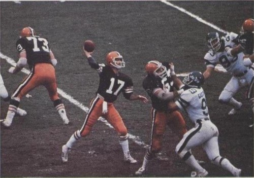 1986 Jeno's Pizza Rolls NFL Action Stickers Brian Sipe #41