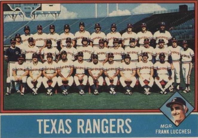 1976 Topps Team Checklists Sheet - Frank Lucchesi #172