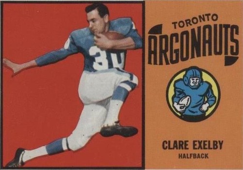 1964 Topps CFL Clare Exelby #72