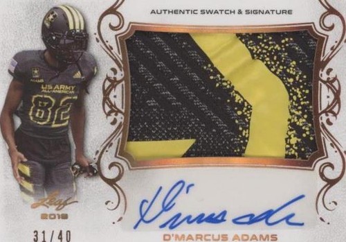 2018 Leaf Metal U.S. Army All-American Bowl D'marcus Adams #PA-DA1
