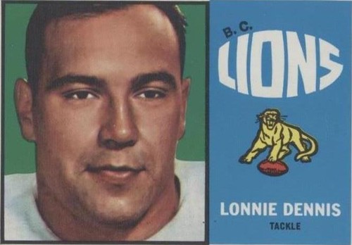 1964 Topps CFL Lonnie Dennis #9