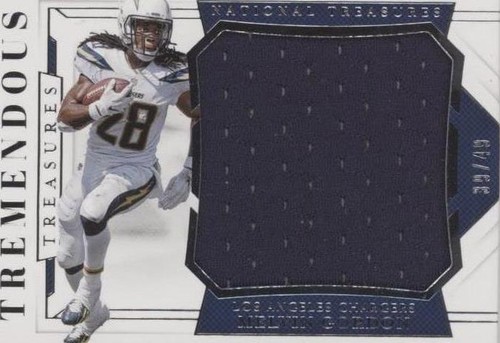 2018 Panini National Treasures Melvin Gordon #TT-MG