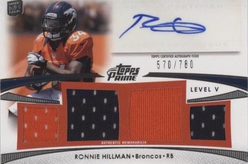 2012 Topps Prime Ronnie Hillman #PV-RH