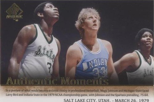 2014-15 SP Authentic - Larry Bird/Magic Johnson #71