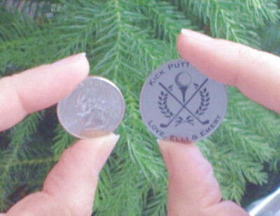 In Loving Memory Golf Ball Marker Gift, Steel, Personalized FREE! Memorial