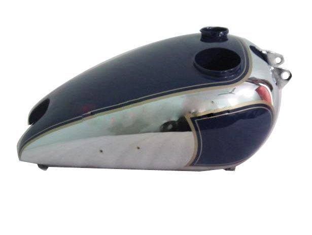 BSA C10 C11 Gas Petrol Fuel Tank Steel Chrome Plated & Blue Painted 